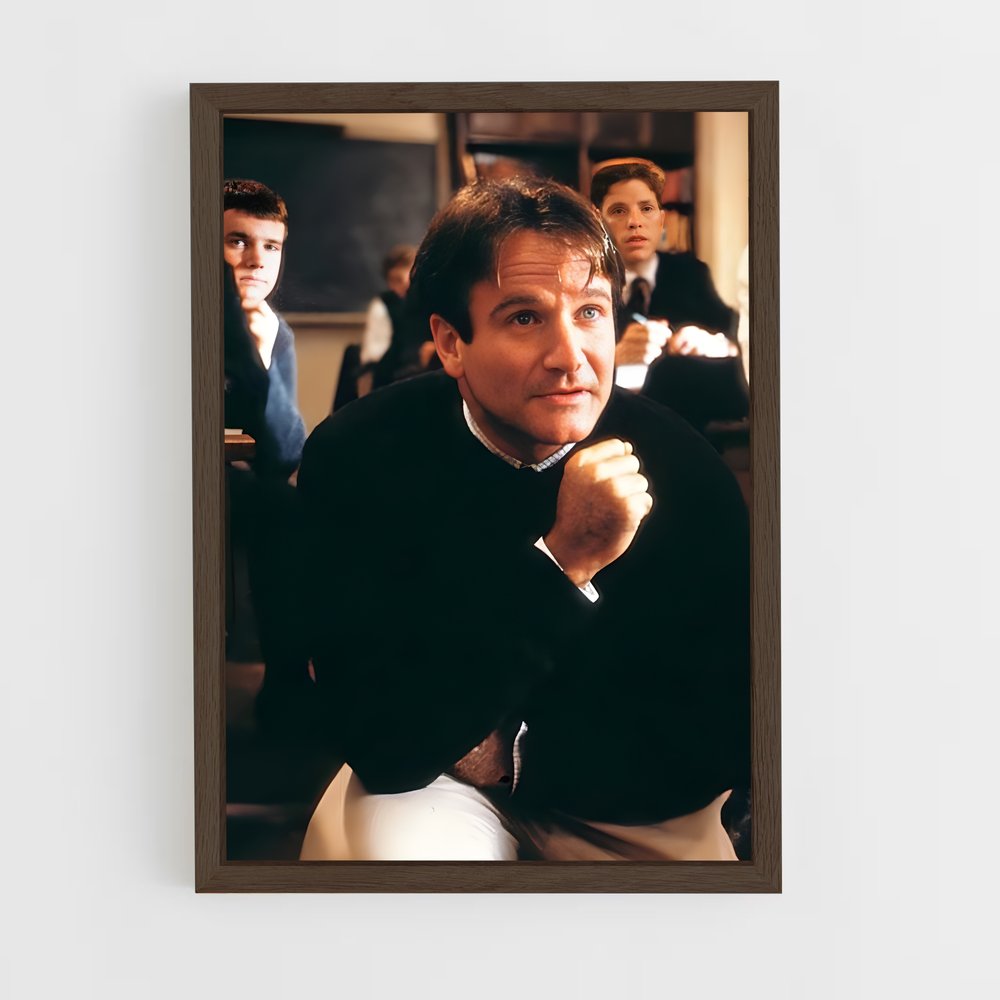 ap-robin williams-3 cadre Bois foncé