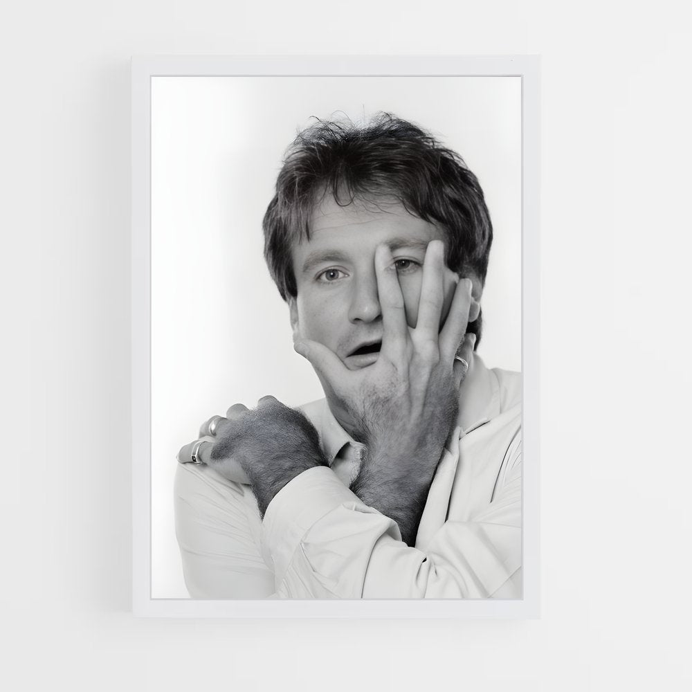 ap-robin williams-7 cadre Blanc