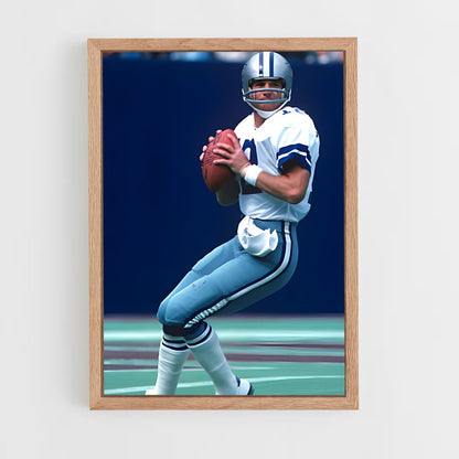 ap-roger staubach-2 cadre Bois clair