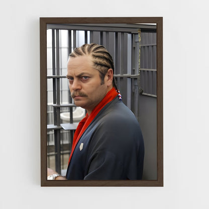 ap-ron swanson-1 cadre Bois foncé