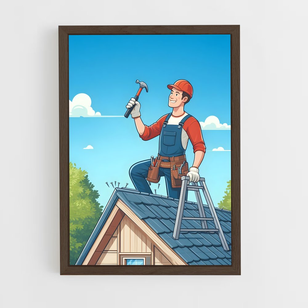ap-roofer-10 cadre Bois foncé
