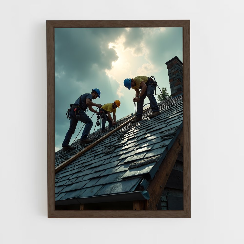 ap-roofer-3 cadre Bois foncé
