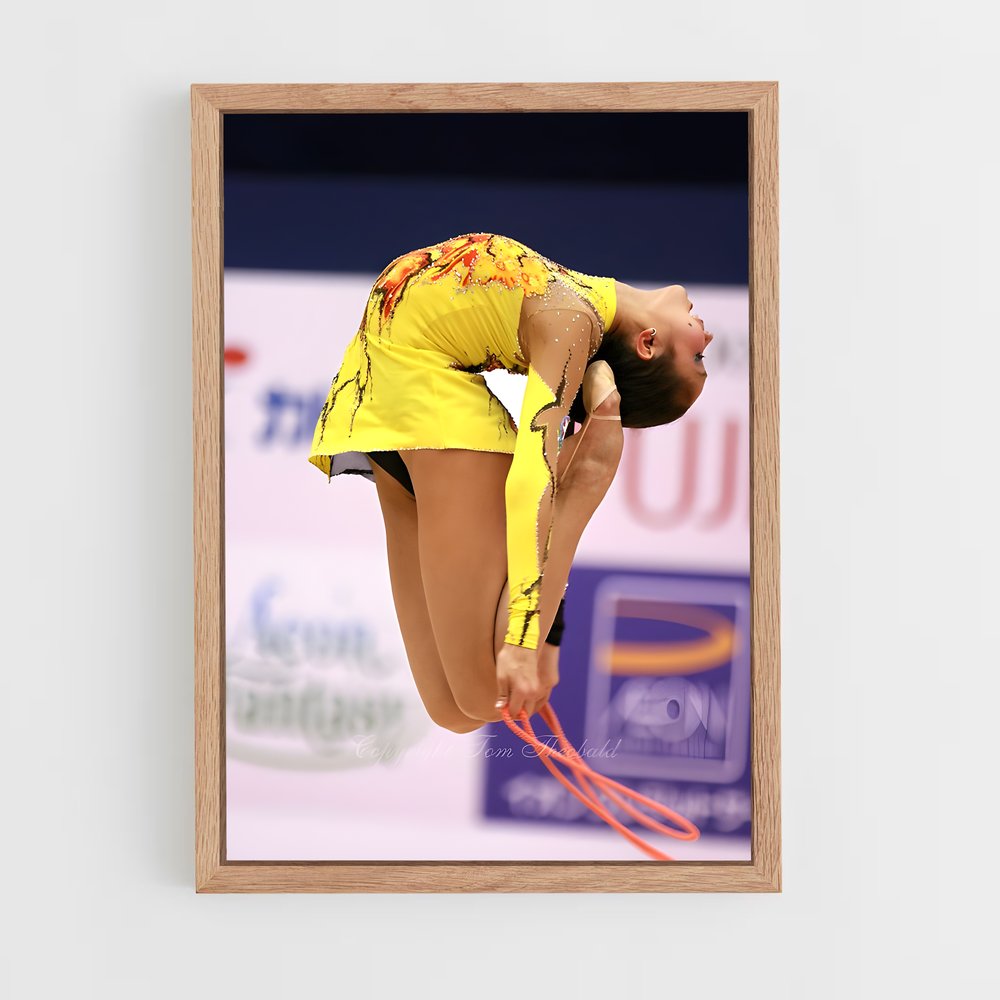 ap-rope rhythmic gymnastics-2 cadre Bois clair