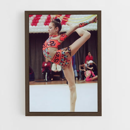 ap-rope rhythmic gymnastics-8 cadre Bois foncé