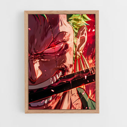 ap-roronoa zoro-5 cadre Bois clair