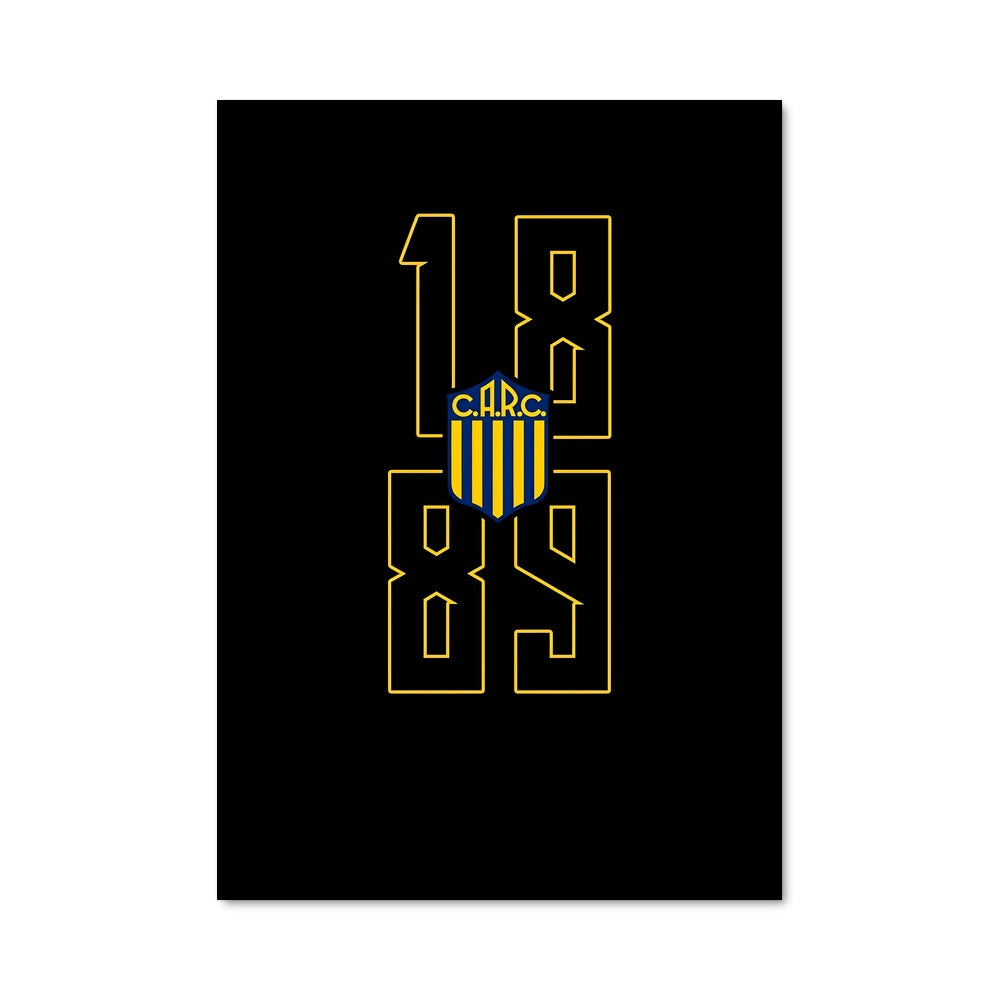 Poster Rosario Central: L'Emblème du Ciel et de l'Océan