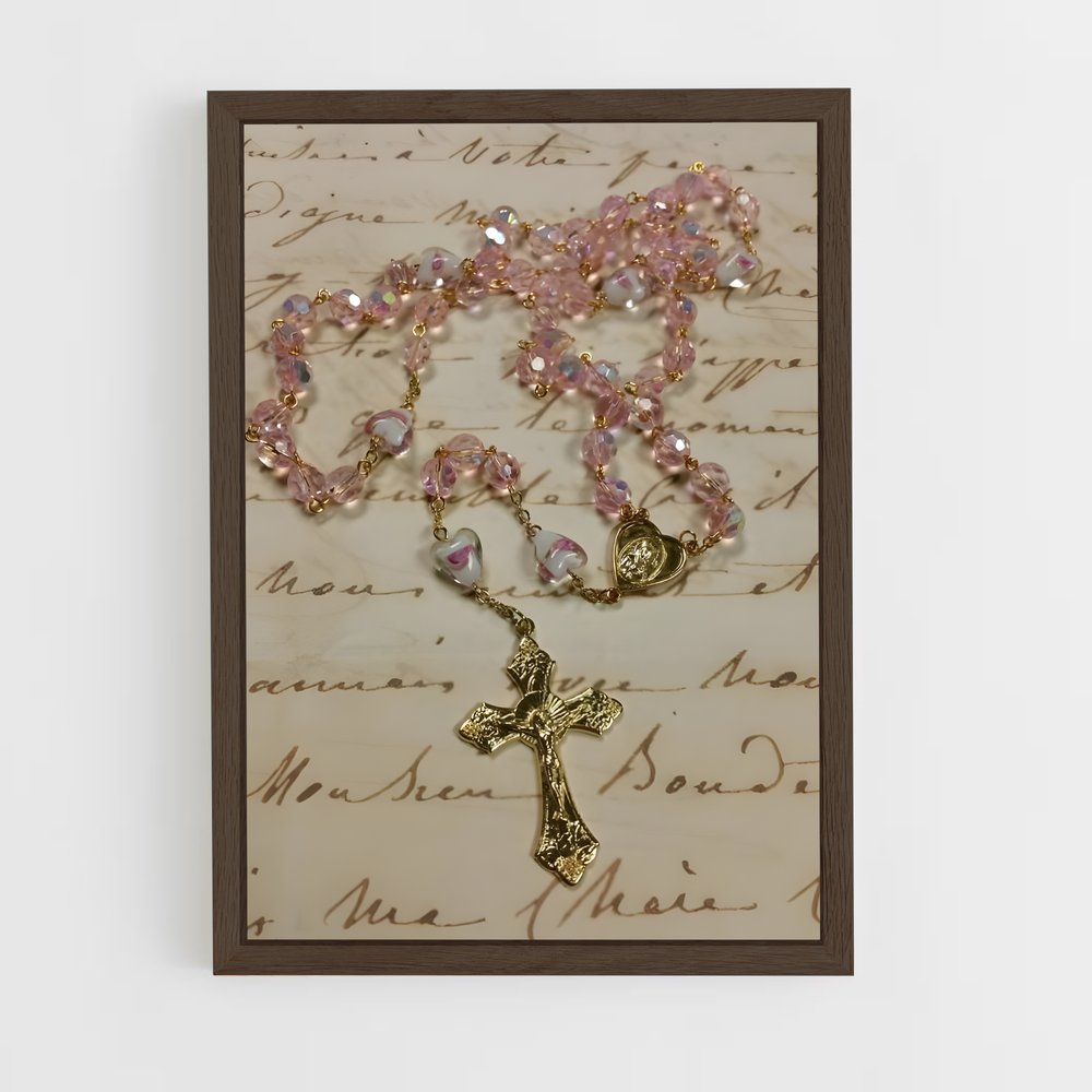 ap-rosary-4 cadre Bois foncé
