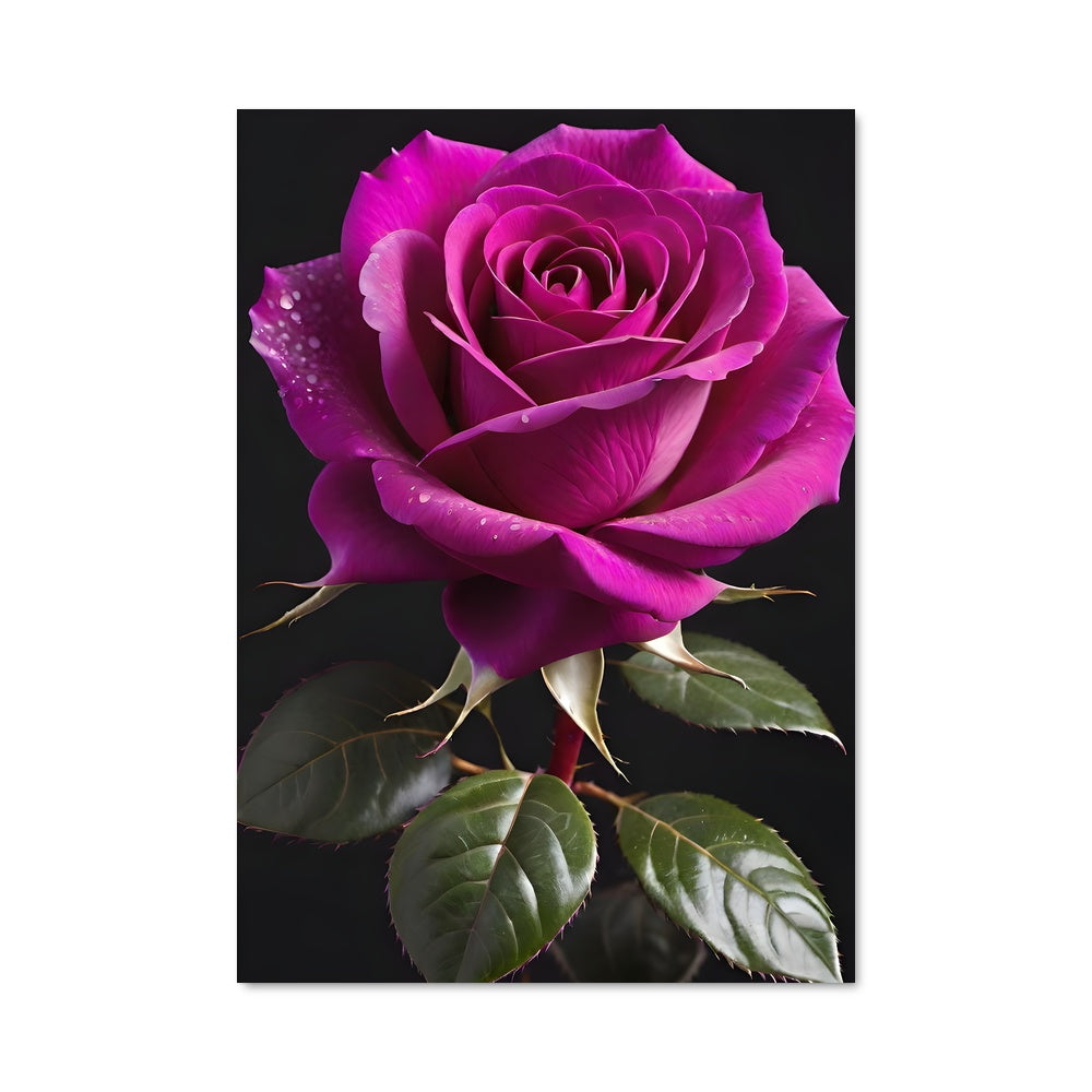 Poster Rose de Pluie