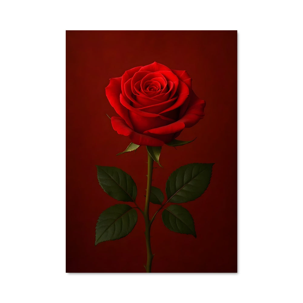 Poster Rose Incandescente