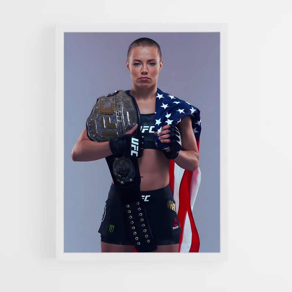 ap-rose namajunas-5 cadre Blanc