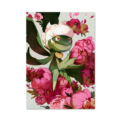 Poster Chat Fleurissant