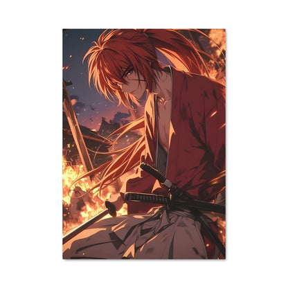 Poster Le Guerrier en Rouge