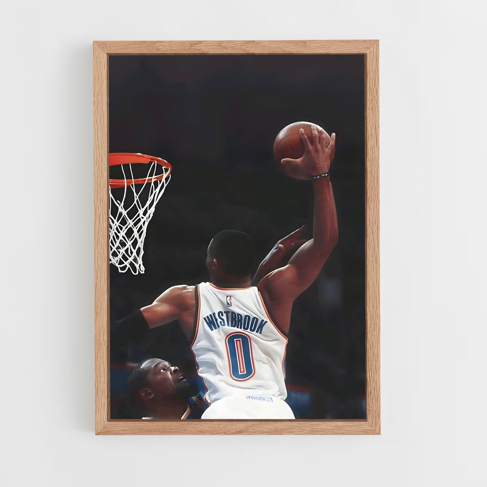 ap-russell westbrook-1 cadre Bois clair
