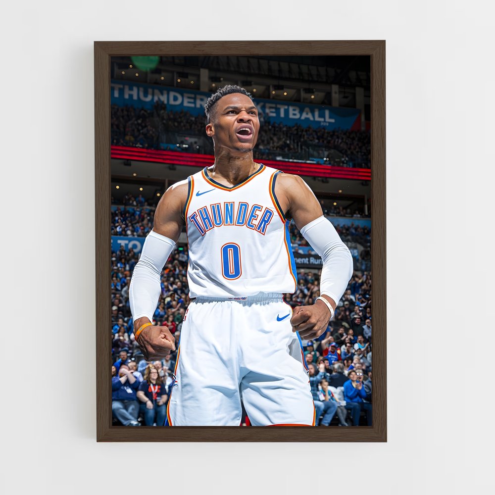 ap-russell westbrook-3 cadre Bois foncé