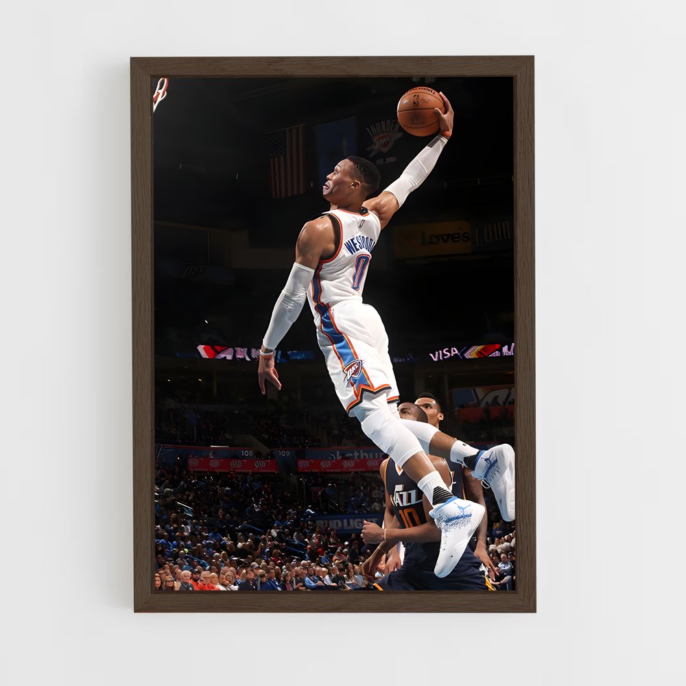 ap-russell westbrook-4 cadre Bois foncé