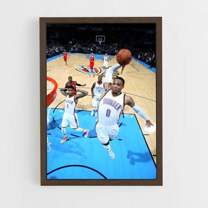 ap-russell westbrook-5 cadre Bois foncé
