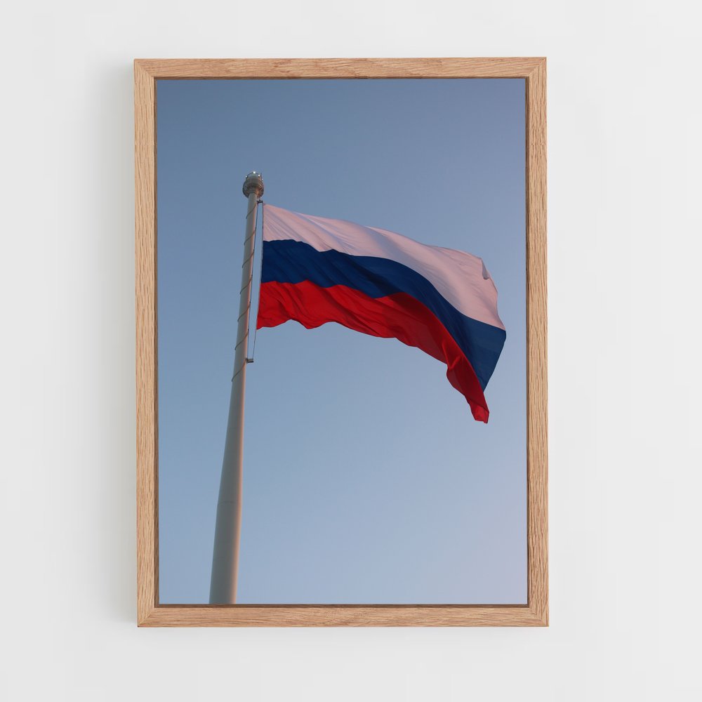 ap-russia flag-3 cadre Bois clair