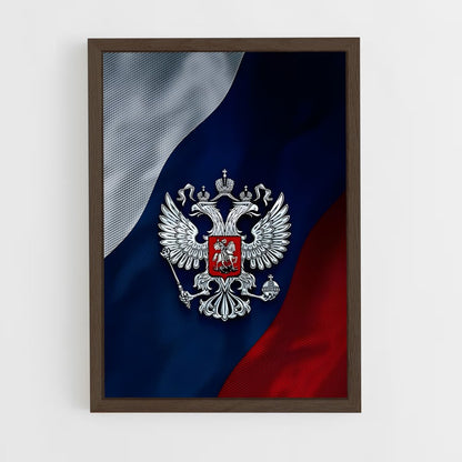 ap-russia flag-4 cadre Bois foncé
