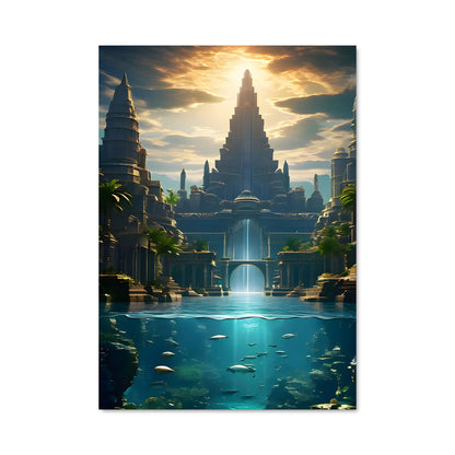 Poster Atlantis Futuriste