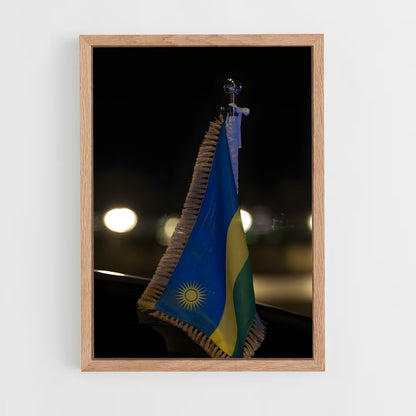 ap-rwanda flag-3 cadre Bois clair