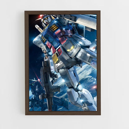 ap-rx78 gundam-7 cadre Bois foncé