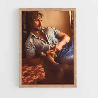 ap-ryan gosling-1 cadre Bois clair