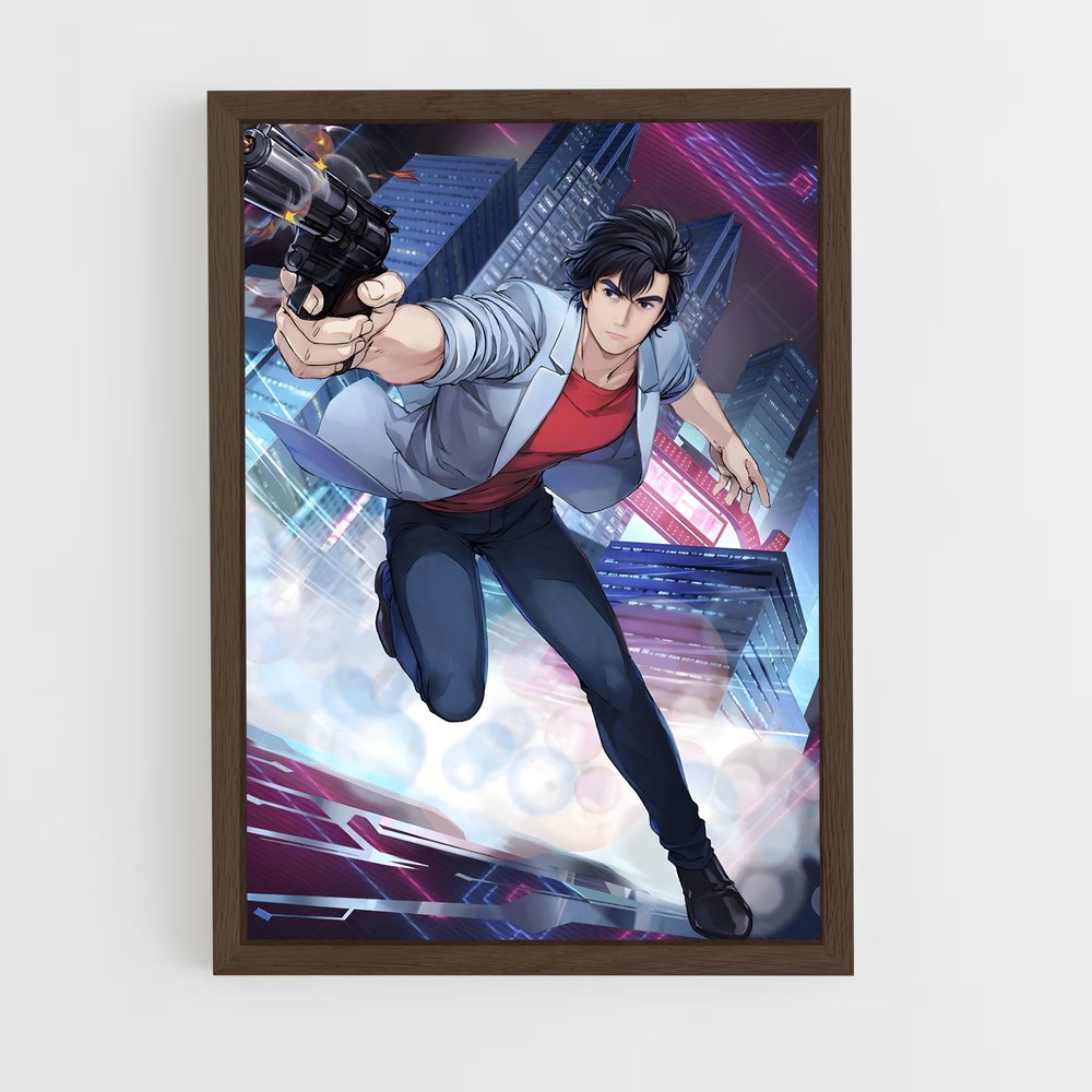 ap-ryo saeba-1 cadre Bois foncé