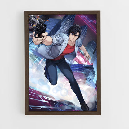 ap-ryo saeba-1 cadre Bois foncé