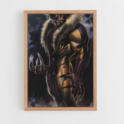 ap-sabretooth x-men-11 cadre Bois clair
