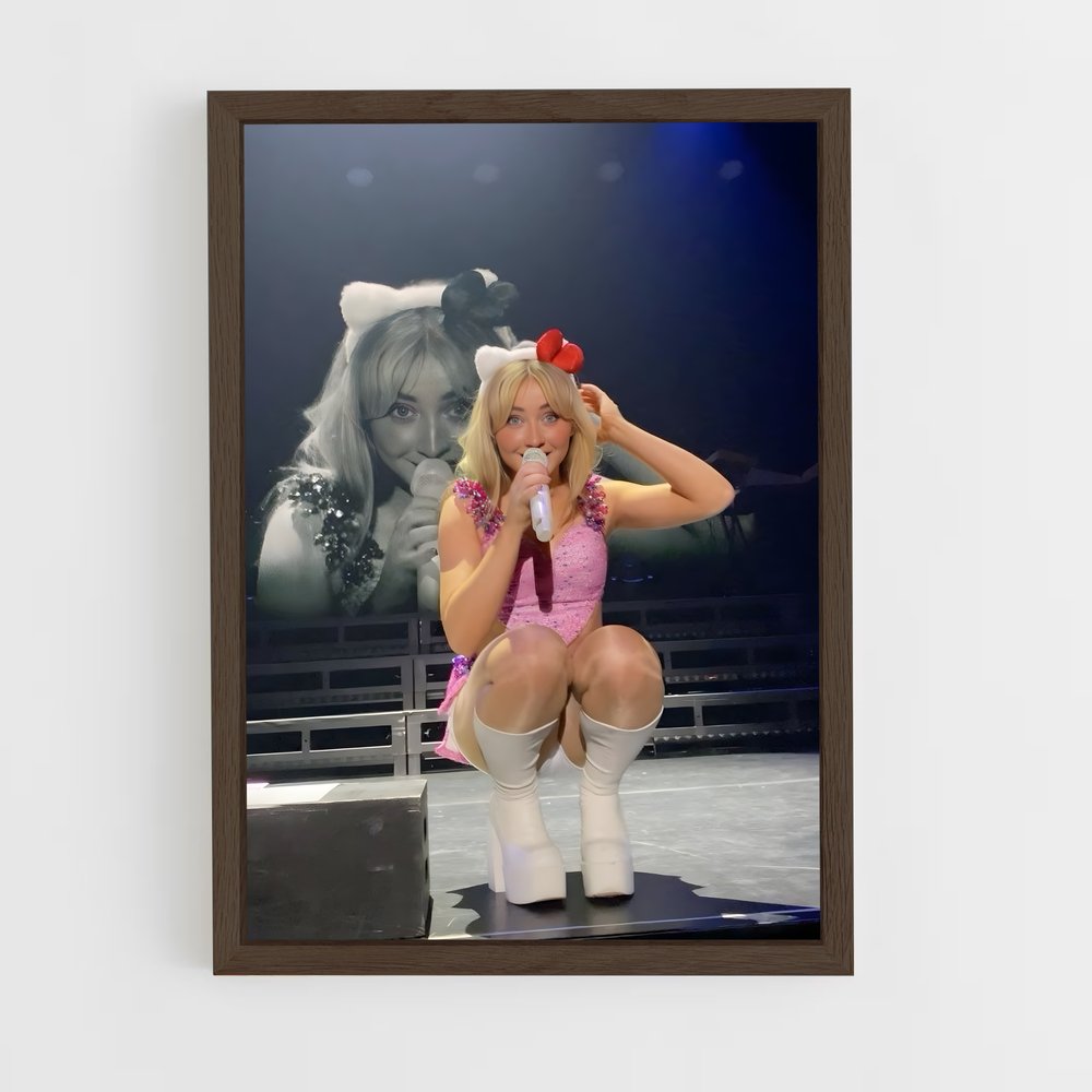 ap-sabrina carpenter-5 cadre Bois foncé