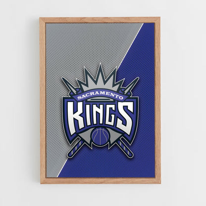 ap-sacramento kings-13 cadre Bois clair
