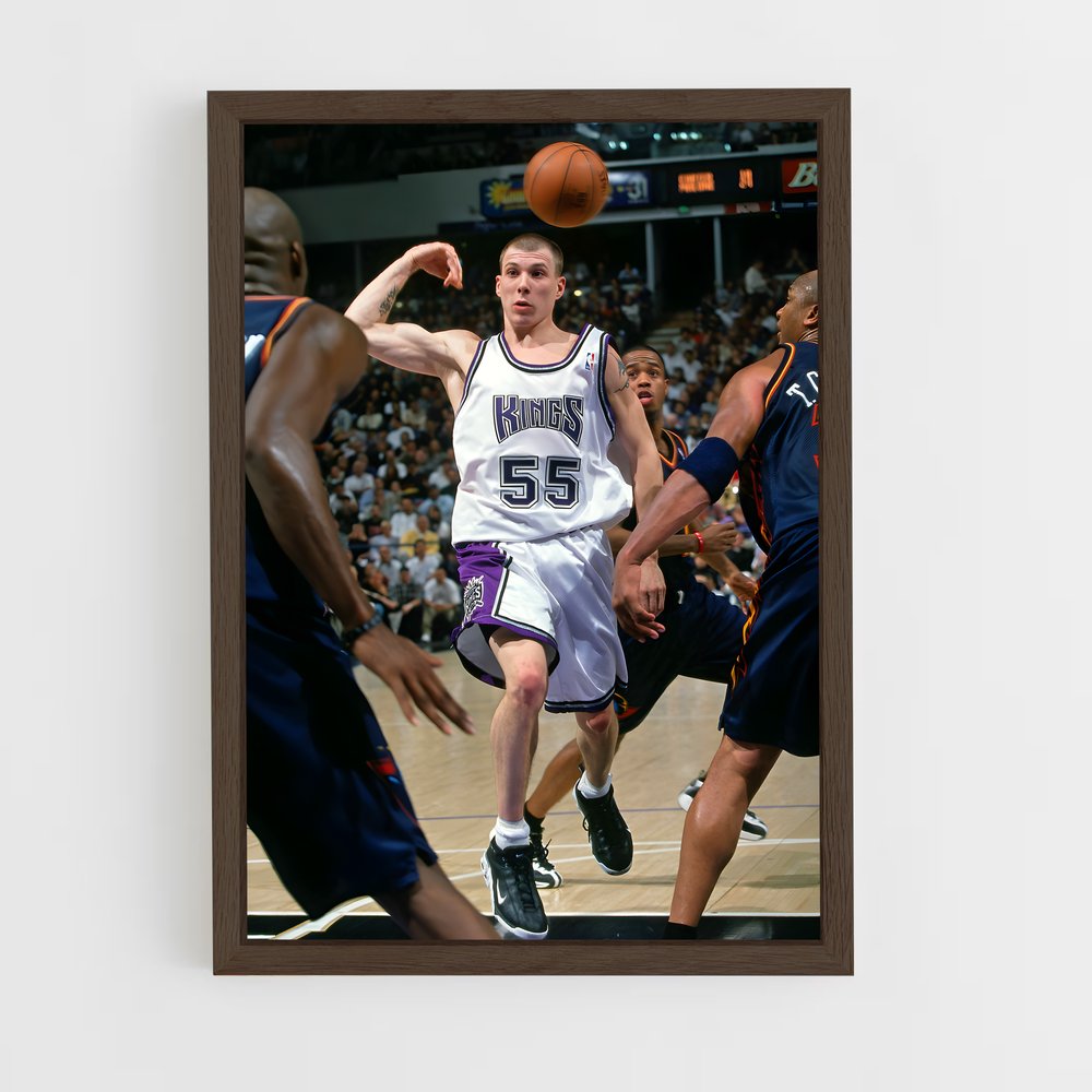 ap-sacramento kings-14 cadre Bois foncé