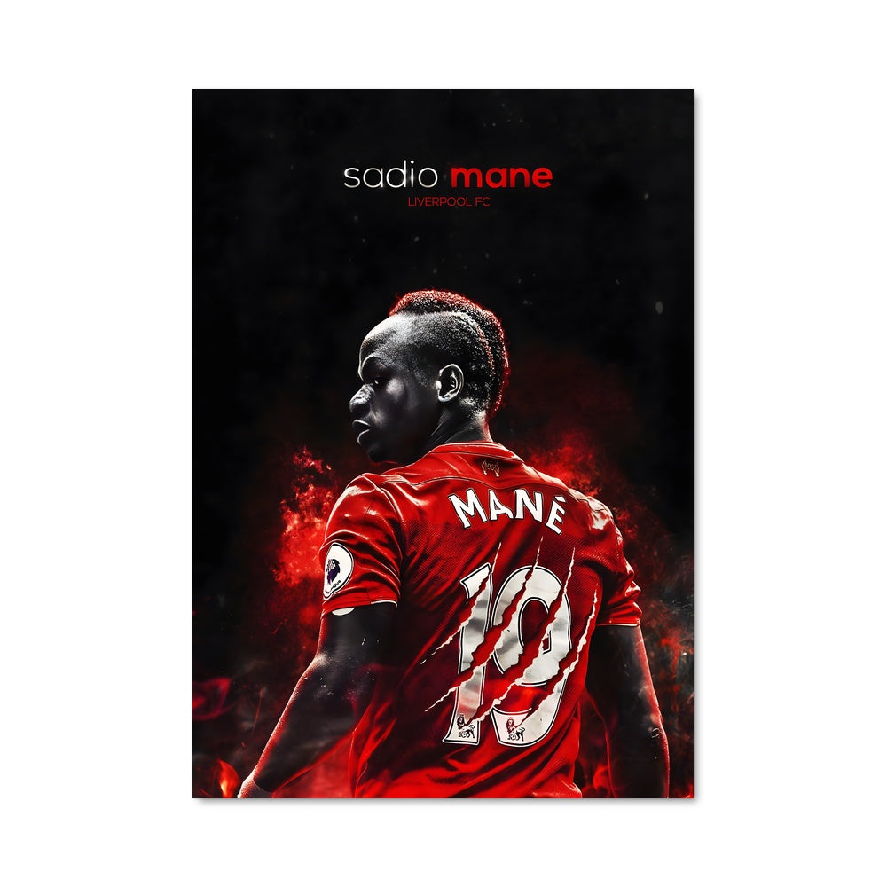 Poster Sadio en Rouge