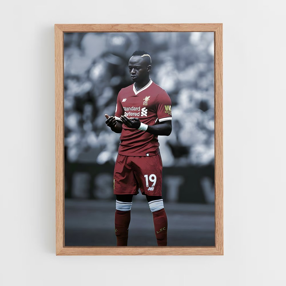 ap-sadio mane-2 cadre Bois clair