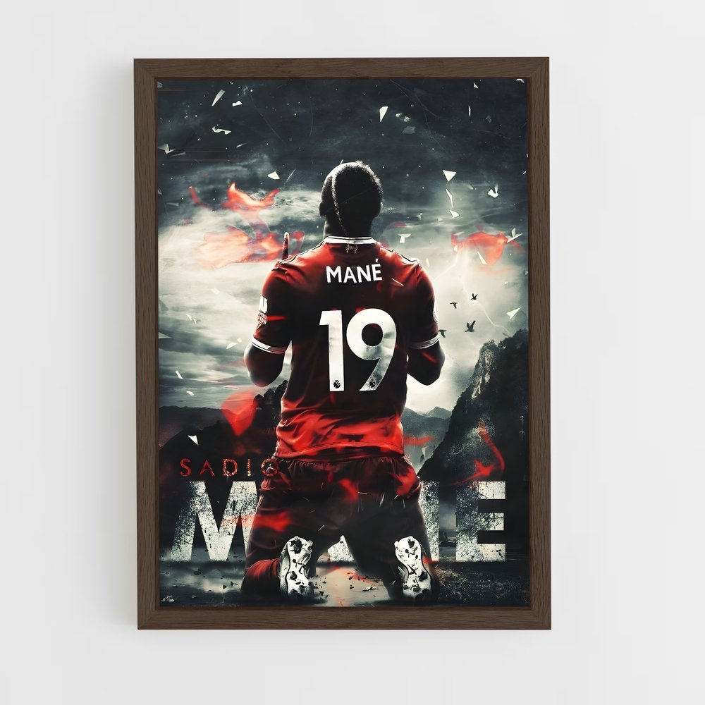 ap-sadio mane-3 cadre Bois foncé