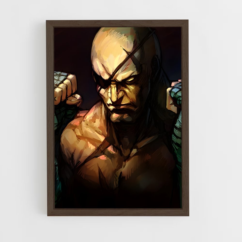 ap-sagat-4 cadre Bois foncé