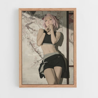 ap-sakura haruno-5 cadre Bois clair