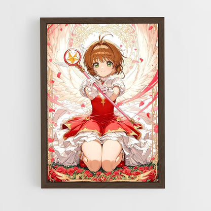 ap-sakura kinomoto-12 cadre Bois foncé