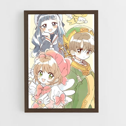 ap-sakura kinomoto-13 cadre Bois foncé