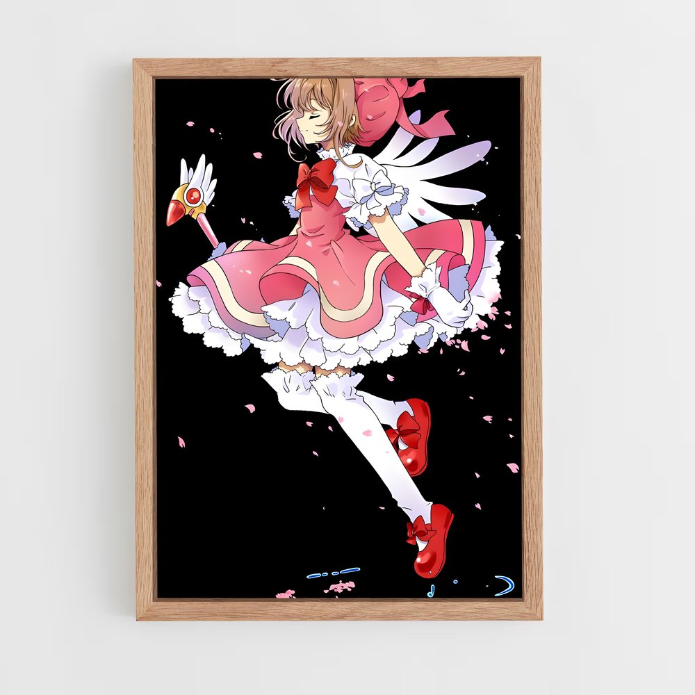 ap-sakura kinomoto-6 cadre Bois clair