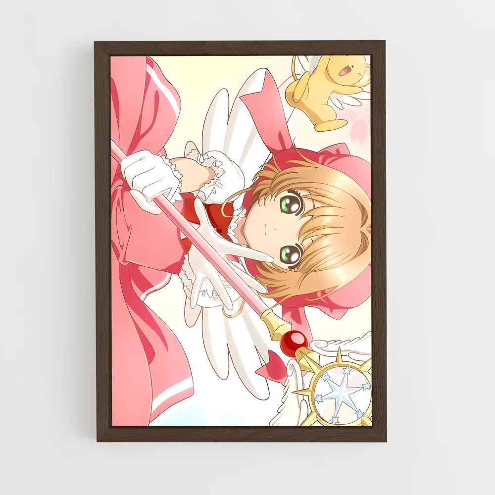 ap-sakura kinomoto-7 cadre Bois foncé
