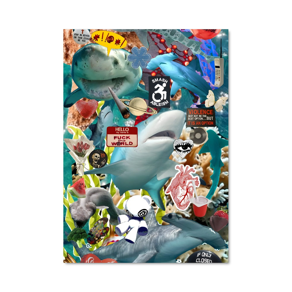 Poster La Jungle Colorée