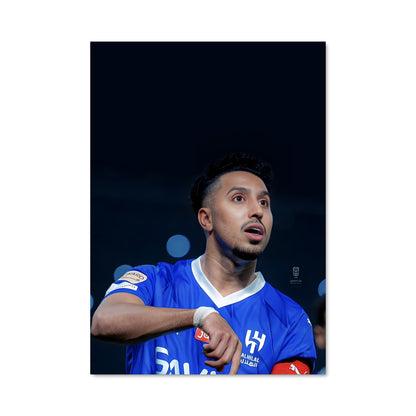 Poster Lancer en Bleu