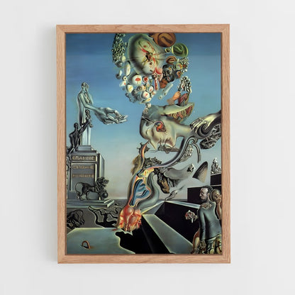 ap-salvador dali-7 cadre Bois clair