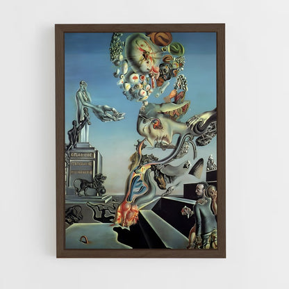 ap-salvador dali-7 cadre Bois foncé