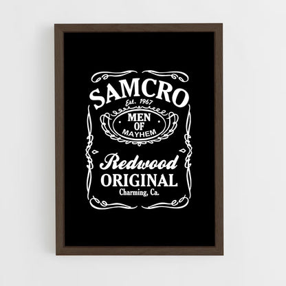 ap-samcro logo-3 cadre Bois foncé