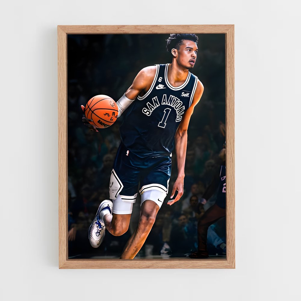 ap-san antonio spurs-6 cadre Bois clair