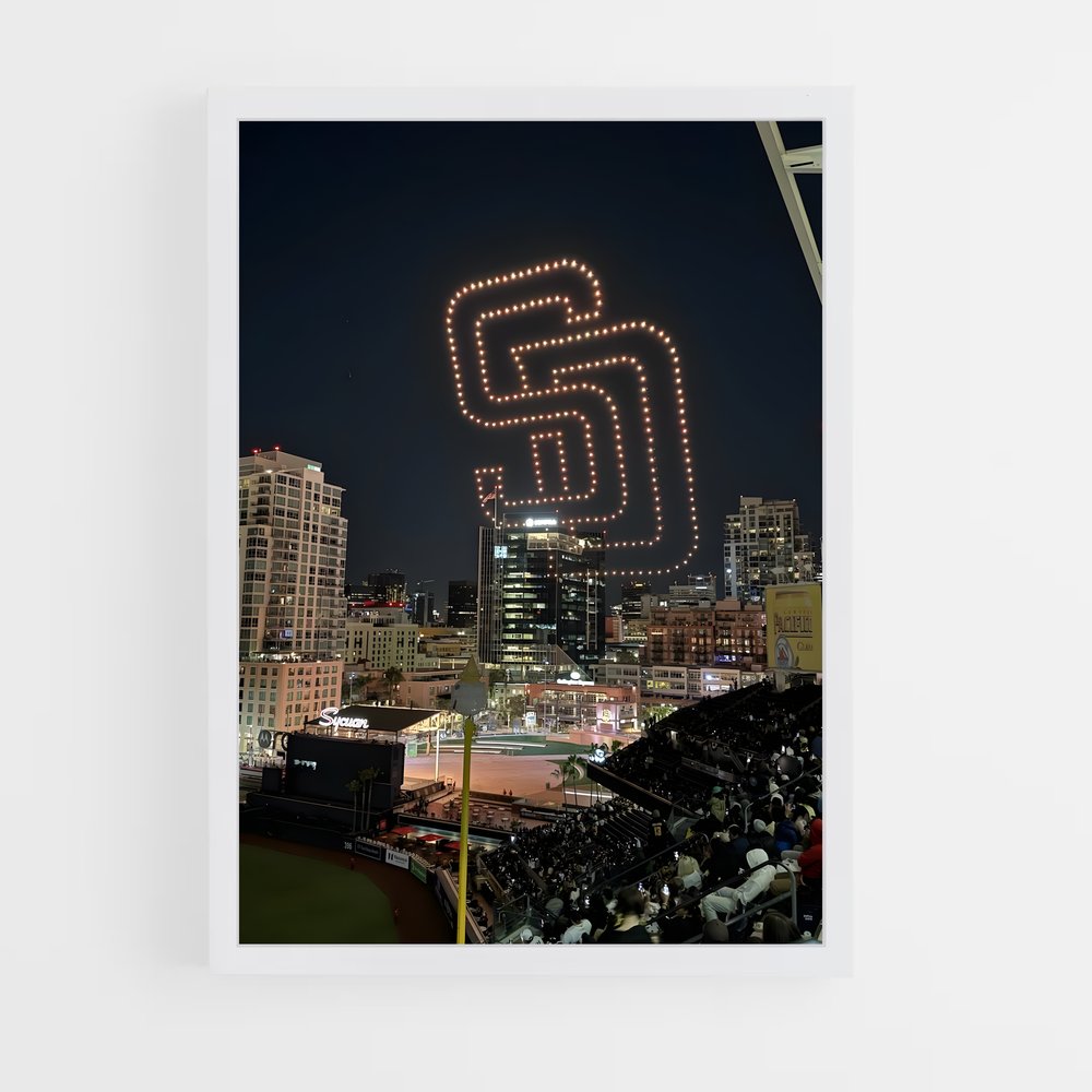 ap-san diego padres-1 cadre Blanc