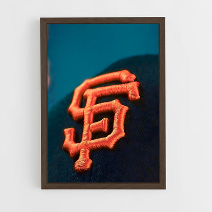 ap-san francisco giants-2 cadre Bois foncé