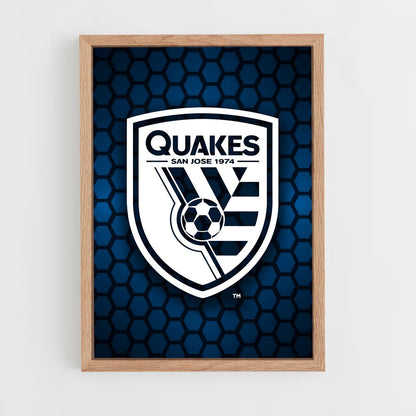 ap-san jose earthquakes-6 cadre Bois clair